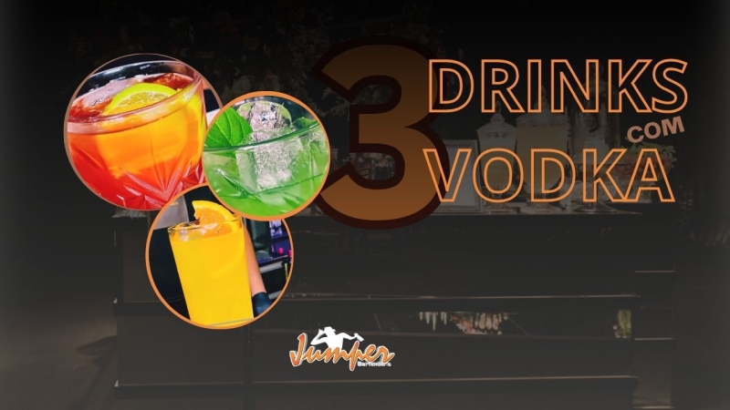 Três drinks para você fazer com vodka!