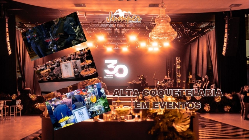 Alta coquetelaria em evento by Jumper Bartenders